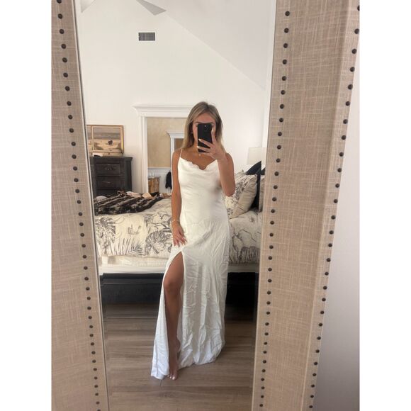 Jonathan SIMKHAI Finley Crepe Satin Gown NWT Size 2 - Picture 11 of 13